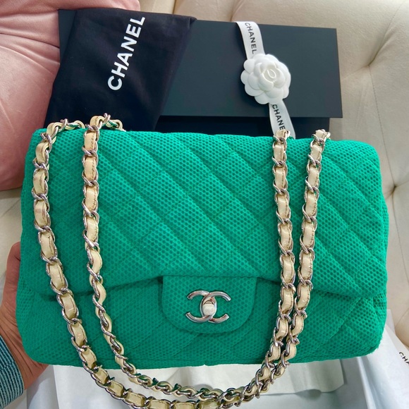 CHANEL Handbags - 💚💚Rare Chanel Large Flap Bag